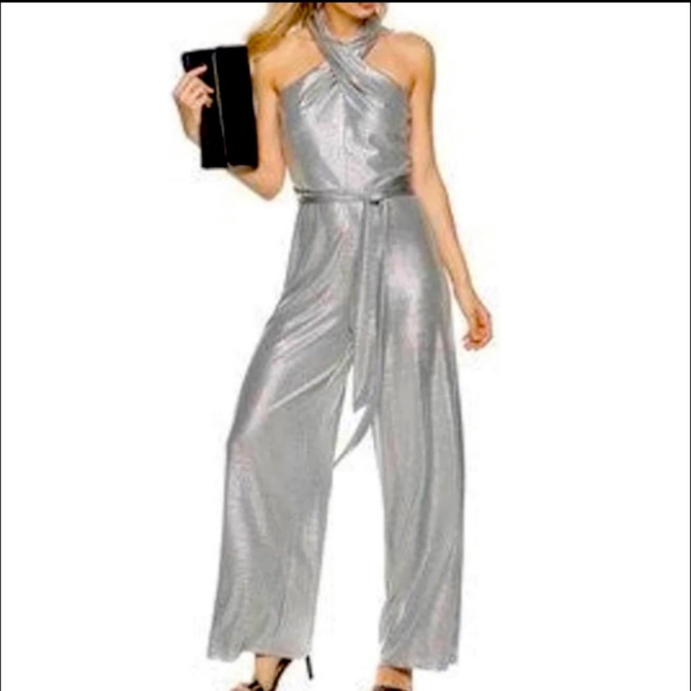 JLO silver jumpsuit from Kohl’s (first picture is stock photo) only wore once.